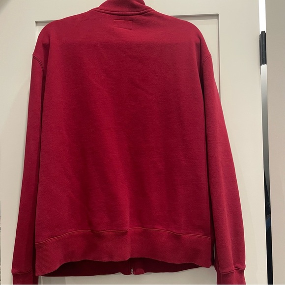 Roots Red Zip-Up Sweatshirt XL - Picture 4 of 5